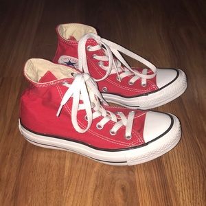 Red Converse High Tops